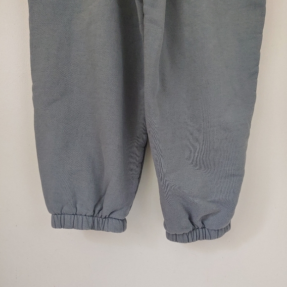 Alexander Wang T Puff Logo Crop Sweatpants Structured Terry Size Small Asphalt - Picture 14 of 16